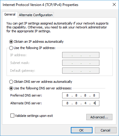 ERR_NAME_NOT_RESOLVED - Change your DNS - Step 5