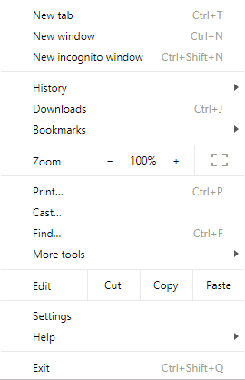 ERR_NAME_NOT_RESOLVED - Disable the DNS Prefetching in Chrome - Step 1