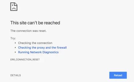 Err_Connection_Reset
