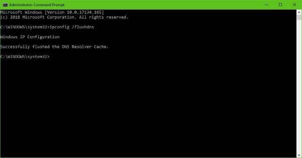Flush DNS