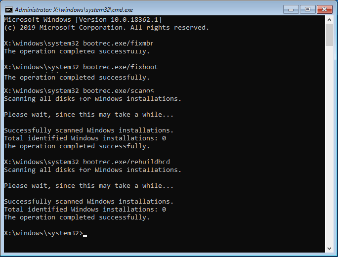MBR recovery and BCD recovery 2