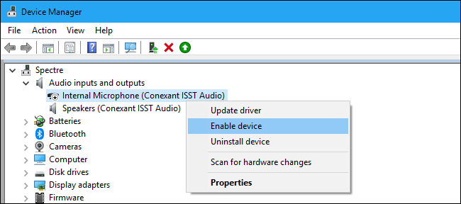 Make sure that your microphone is not deactivated in any other way