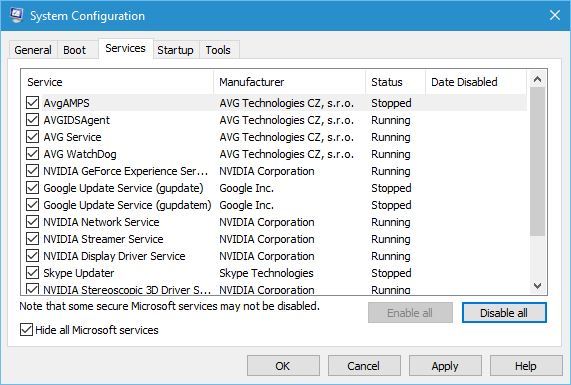 Startup windows clear2
