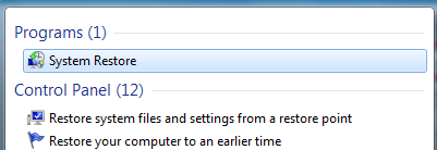 System recovery - Step 1 and 2