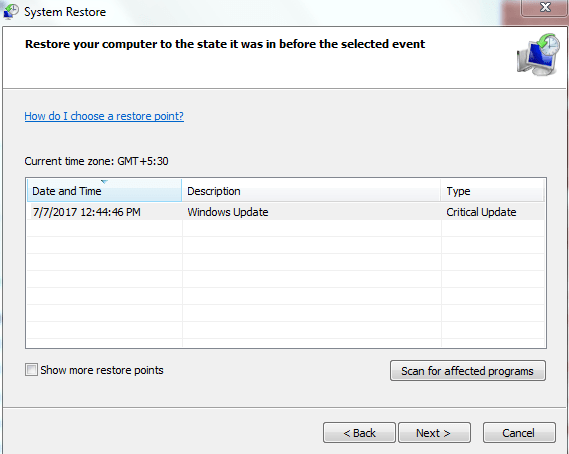 System recovery - Step 3 and 4