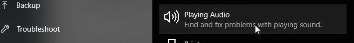 Troubleshooting Audio Playback Problems