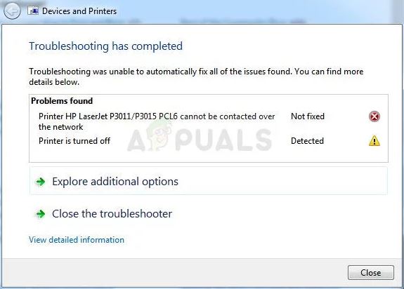 What is Printer Cannot be Contacted over the Network