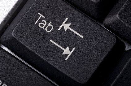 What prevents the TAB key from working in Windows