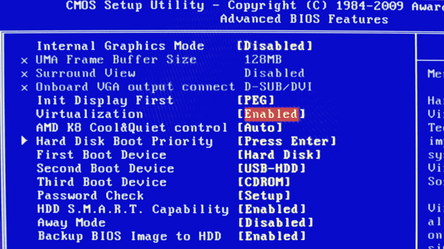 How to troubleshoot VT-x is not available (VERR_VMX_NO_VMX)