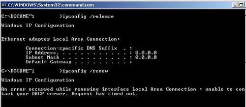 How to Troubleshoot the "Unable to Contact your DHCP Server" error