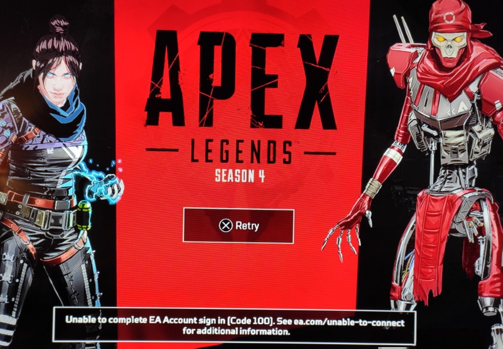 How to fix error code 100 in Apex Legends